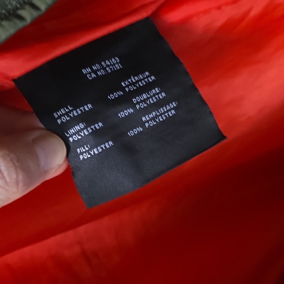 Andrew Marc Olive Green Hooded Puffer Jacket - Picture 7 of 7